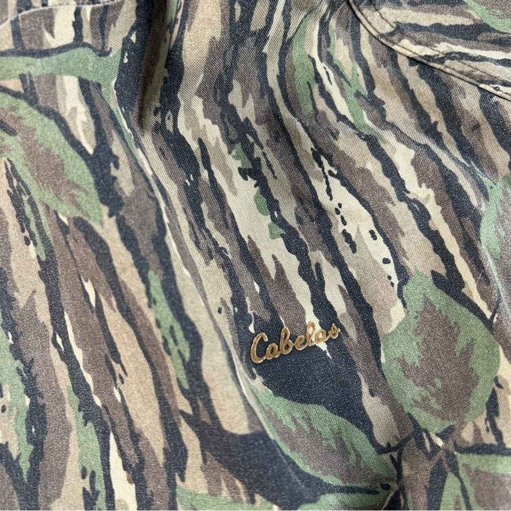 Vintage Cabelas Jacket Men XL Green Realtree Camo Gore Tex Gorpcore 90s USA Made - Picture 3 of 8